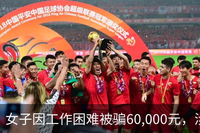女子因工作困难被骗60,000元，涉案团伙被警方拘留